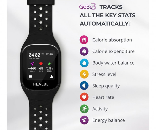 Фитнес-браслет HEALBE GoBe3 Obsidian